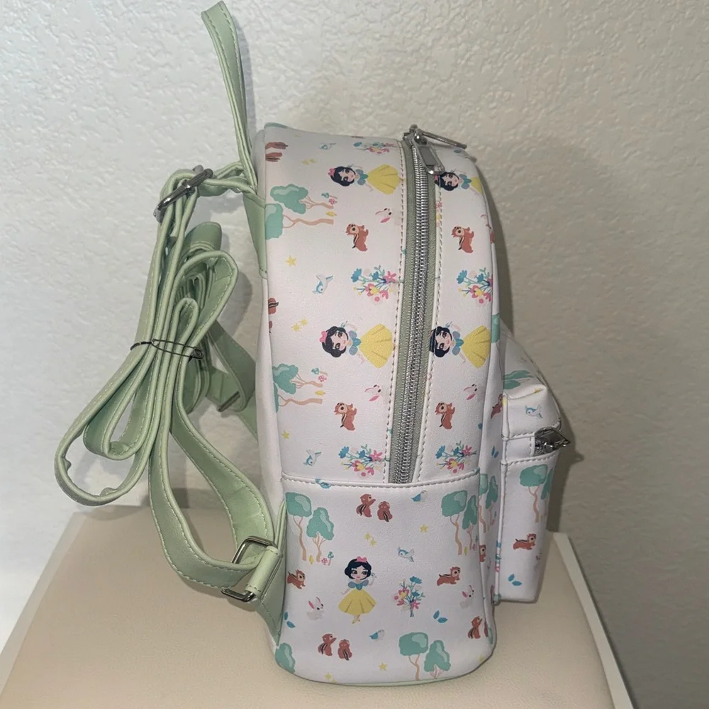 Loungefly Disney Princess Snow White Mini Backpack - White and Mint